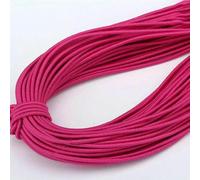 Elastico rotondo colorato da 2 mm, elastico rotondo, elastico in gomma, accessori per cucire fai da te, 5 iarde, rosso rosa, 5 metri