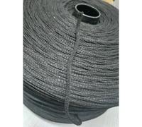 Elastico Rotondo Tubolare 3 mm - Ideale per Mascherine e Dispositivi Sanitari - Colore: Nero, Taglio da: 50 metri