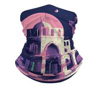 Elastico Sciarpa a Mezza Faccia, Protezione del Viso Traditional Architecture Multiuso Sciarpa a Tubo per Arrampicata Bambini Donna