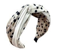 Elastico Velluto Hairband Per Le Donne Puntini Fascia Larga Accessorio Per Capelli Comodo Da Indossare Tutti I Giorni Morbido Velluto Hairband