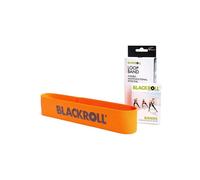 BLACKROLL® LOOP BAND, Bande elastiche fitness con resistenza leggera in tessuto naturale, Fascia elastica per lo sport lunga 32 cm, arancione