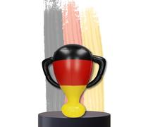elasto PROMOTION FOR LIFE Coppa gonfiabile in Germania colori - Articolo per fan EM 2024 - Accessori per campionati europei - Perfetto per lo stadio, colore: Germania