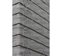 Elabrick, Antracite, Mattone flessibile, Listelli in quarzo, 50x210 mm, mattonelle sottili decorazione parete, facile da applicare per esterno ed interno e su cappotto termico