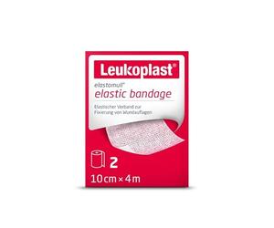 Elastomull di Leukoplast, fascia elastica di fissaggio 10 cm x 4 m, 2 ruote per parti del corpo molto mosse e coniche e articolazioni