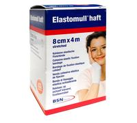 Elastomull Haft Benda Blu di Fissaggio Elastica Autoaderente 8 x 400 cm