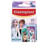 Elastoplast Disney Frozen - Cerotti colorati di pronto soccorso per bambini, misure assortite, 20 pezzi, per tutti i giorni con motivi di Frozen, varie dimensioni, delicati sulla pelle