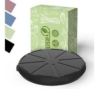 elastoREuse Pizzabox 'ToGo' - Contenitore per pizza senza BPA - Scatola di plastica riutilizzabile in materiale riciclabile - pratica scatola per settore privato e gastronomia - nero