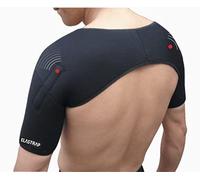 elastrap Supporto per spalla, protezione per clavicola e collo, correttore postura, spalla, in neoprene, magnetico, calore, sollievo muscolare, sport, tempo libero, lavoro (XS-S)