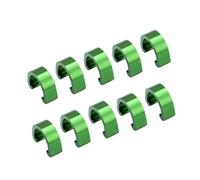 ELAYARD 10 Clip in per Fissaggio Bici Accessori Freno e Ordinati Riutilizzabili e Leggeri Verde