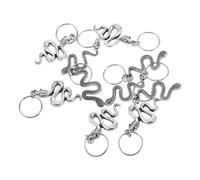 ELAYARD 10 pezzi Accessori Capelli Dreadlock con Pendenti a Serpente Anellini e Clip per Intrecci Gioielli Artigianali Unisex Adatti a Tutte le Texture e Lunghezze di Capelli