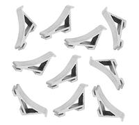ELAYARD 10 pezzi Clip per Ripiani Frigorifero in Alluminio da Supporto Resistente per Mensole Congelatore Ganci Inox Facili da Installare per Divisori e Staffe Frigorifero