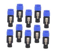 ELAYARD 10 pezzi Spinotti Audio Professionali Terminali per Altoparlanti Connettori Jack per Diffusori con Isolamento Sicuro e Alta Conduttività per Impianti Audio e Eventi Live