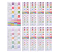 ELAYARD 10 Set Adesivi Linguette Indice Mensili 2026 Autoadesivi per Planner e Quaderni Etichette Calendario Data per Diario Divisori Colorati per Organizzazione Annuale