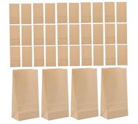 ELAYARD 100 Pezzi Sacchetti Kraft Riutilizzabili Buste per Snack Dolci Tè e Oggetti Packaging Resistente