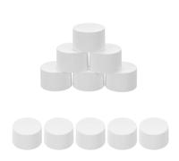ELAYARD 100 Pezzi Tappi per Dentifricio in Plastica Bianca a Filettatura Fine Tappo per Dispenser di Dentifricio Riutilizzabile Coperchi a Vite Anti-Perdita per Tubetti da Viaggio e Uso