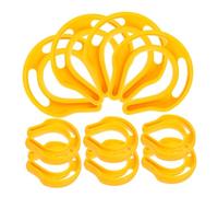 ELAYARD 10pezzi Fermaporta Sicurezza Per Ragazzo Ragazza Ragazza in Plastica Gialla Anticollisione Per e Camera Protezione Anti-pizzicamento Piccoli