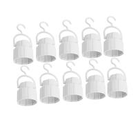ELAYARD 10pezzi Supporto Base Lampada Portatile con Gancio Adattatore per Portalampada LED Compatibile per Uso Campeggio Emergenza Casa Ufficio