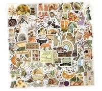 ELAYARD 110 pezzi Adesivi Laptop e Valigia Retro Animali Sticker Impermeabili Decorativi per Scrapbooking Bottiglie e Moto Adesivi Estetici e Autoadesivi per Ragazzi e Adulti