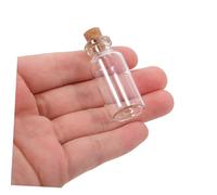 ELAYARD 12 pezzi Mini Bottiglie in Vetro con Tappo Sughero Barattoli Trasparenti per Decorazioni Fai da Te e Bottiglie Desideri Vasi Piccoli per Conservare Regali e Artigianato