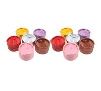 ELAYARD 12 pezzi Scatola Gioielli Rotonda in Carta Organizer Anelli e Orecchini con Interno Imbottito Protettivo Porta Gioie Compatto per Viaggio e Regalo Design Elegante Colore Casuale