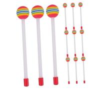 ELAYARD 12pezzi Bacchette Per Percussioni in Plastica Colorata Con Teste Imbottite Morbide Per Ragazzo Ragazza Per Esercitarsi Con Xilofono e Batteria