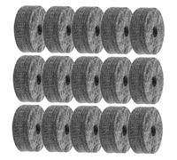 ELAYARD 15 Pezzi Tampone in Panno per Piatti Batteria Antivibrazione per Supporti Piatti Set Accessori Batteria con Cuscinetti Ammortizzanti in Panno per Riduzione Rumore Compatibile Jazz