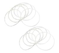 ELAYARD 2 Impostati Corde per Chitarra Classica con Nylon Trasparente e Argento Corde Leggere e Lisce per Principianti Tensione Media per Tonalità Calda e Bassa Rumorosità per Flamenco e