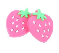 ELAYARD 2 Pezzi Ammortizzatori per Racchetta da Tennis in Silicone Forma di Fragola Assorbitori di Vibrazioni per Riduzione Shock e Comfort al Braccio Accessori Tennis Facili da Applicare