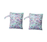 ELAYARD 2 pezzi Borsa Pannolini Appendibile Riutilizzabile Lavabile Organizer per Viaggio e Esterni Leggera e Compatta per Pannolini Bagnati o Asciutti e Accessori Ragazzo Ragazza