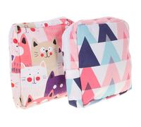 ELAYARD 2 pezzi Borsa Piccola per Assorbenti Igienici Leopardata Custodia Portatile per Proteggi Slip e Risparmio Spazio Adatta Scuola Ufficio e Uso Esterno