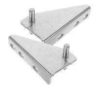 ELAYARD 2 pezzi Cerniera Frigorifero in Acciaio Inox con Cappuccio in Gomma Sostituzione Porta Freezer Silenziosa e Resistente Facile Installazione Senza Attrezzi Adatta per Frigo Piccoli