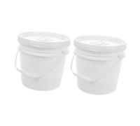 ELAYARD 2 Pezzi Contenitore per Salviette in Plastica con Coperchio Porta Salviette Versatile e Sicuro per Mastello Capiente in Auto e Bagno