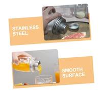 ELAYARD 2 Pezzi Coperchi in Inossidabile per Mason Jar Ømm Shaker Multifunzionale per Cocktail Condimenti e Setacci Accessori Barattoli Utensili