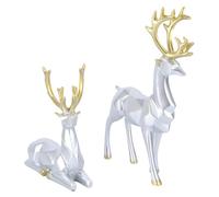 ELAYARD 2 Pezzi Di Di Origami Di Decorazioni Per La Casa Decorazioni Natalizie Da Giardino Color Figure Di Renne Natalizi Renne Di