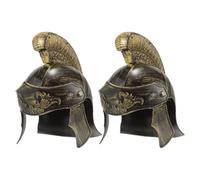 ELAYARD 2 Pezzi Elmi Romani da Soldato Design Medievale Regolabile per Cosplay Feste e Spettacoli Accessori Costume Guerriero Adulto e Copricapi Antichi Guerrieri