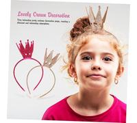 ELAYARD 2 pezzi Fasce Bambina Cerchietti Elastici con per e Compleanno Accessori Leggeri e Comodi per Ragazze Design Unico con Glitter Adatta Bambine