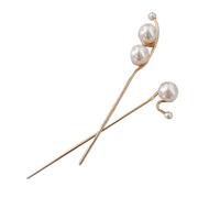 ELAYARD 2 pezzi Forcelle per Capelli con Perla Spilloni Leggeri e Resistenti per Acconciature Eleganti Accessori per Chignon Cerimonie Matrimonio e Uso Quotidiano
