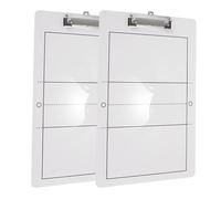 ELAYARD 2 Pezzi Lavagna Allenatore Pallavolo Portatile in PVC Tabellone Dimostrativo Cancellabile per Strategia e Allenamento Sportivo Attrezzatura Leggera per Partite e Formazione