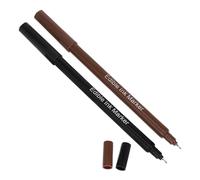 ELAYARD 2 Pezzi Pennarelli Alimentari Doppia Punta per Decorazione Dolci Nero e Marrone Marker Commestibili per Biscotti Glassa Fondente e Dolci da Forno Penna Leggera e Portatile per