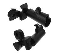 ELAYARD 2 Pezzi Portaombrelli Golf Regolabile in ABS per Carrelli Passeggini Bici e Sedie da Spiaggia Leggeri e Facili da Installare Supporto Stabile per Ombrelli in Vento