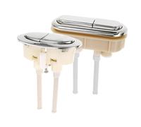 ELAYARD 2 Pezzi Pulsante Scarico Wc in Plastica Flush Facile da Premere per Integrata e Tavoletta Wc Standard Colore Casuale
