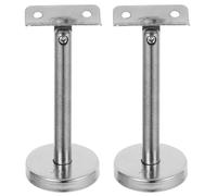 ELAYARD 2 Pezzi Supporto per Corrimano per Scale Montato a Parete in Acciaio Inossidabile, Staffa Corrimano Dritta Regolabile 11,2X5 CM Piastra di Montaggio, Accessori per Ringhiera