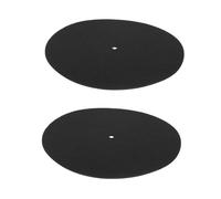 ELAYARD 2 pezzi Tappetino Protettivo in Panno per Giradischi Vinile Spessore Antivibrazione e Antigraffio per Dischi in Vinile Accessorio Essenziale per Mobile Giradischi
