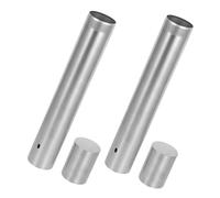 ELAYARD 2 Pezzi Tubo Documenti in Acciaio Inossidabile Porta Certificati e Antiumidità Custodia Protettiva Cilindrica per Diplomi Atti di Nascita Poster Organizer Compatto per Casa e