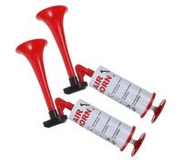 ELAYARD 2 Tromba ad Aria Portatile Rosso Corno Manuale per e Sportivi Avvisatore per Feste Partite e Celebrazioni