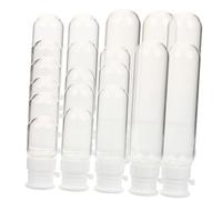 ELAYARD 20 pezzi Contenitori in vetro riutilizzabili per cosmetici con tappo Bottiglie per liquidi e lozioni Completo per viaggio e uso quotidiano