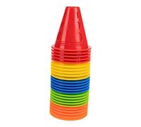 ELAYARD 25 Coni Marker per Pattinaggio Ostacoli in Plastica Multifunzione per Allenamento e Giochi Colori Leggeri e Impilabili per ed