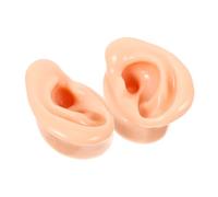 ELAYARD 2pezzi Modelli Di Orecchie Finte in Silicone Accessori Per Esposizione Di Auricolari Design Realistico Del Condotto Uditivo Per Insegnamento e Dimostrazione