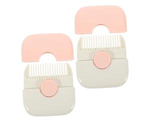 ELAYARD 2pezzi Pettine Per Taglio Strumento Di Acconciatura Portatile Con Design e Sicuro Per Tagli e Sfoltimenti Di Per Uso Domestico e Viaggio