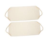 ELAYARD 2pezzi Towel Scrubber Esfoliante Per Schiena Accessorio Multi-funzionale Per Bagno Design e Estensibile Pulizia Profonda Della Morta Colore Beige